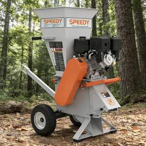 Équipement de broyage du bois haute performance, broyeur de feuilles et de branches, <span class=keywords><strong>moteur</strong></span> à essence, alimentation automatique, machinerie forestière 15hp TUV - Product Image 1