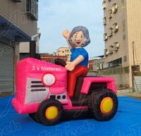 Ballon publicitaire gonflable dessin animé Pays-Bas, poupée Sarah gonflable pour voiture - Étanche avec ventilateur intégré