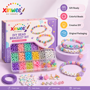 Kit <span class=keywords><strong>de</strong></span> Pulseras <span class=keywords><strong>de</strong></span> Cuentas DIY para Niñas, Cuentas con Letras del Alfabeto, Set <span class=keywords><strong>de</strong></span> Fabricación <span class=keywords><strong>de</strong></span> Joyas, Set Educativo <span class=keywords><strong>de</strong></span> Artes y Manualidades Coloridas para Niños, Regalos <span class=keywords><strong>de</strong></span> Juguetes - Product Image 6