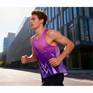 Camiseta Deportiva de Alto Rendimiento Personalizada Multicolor de Secado Rápido, Transpirable, Ligera y sin Costuras para Hombre y Mujer, Chaleco Deportivo para Correr - Product Image 5