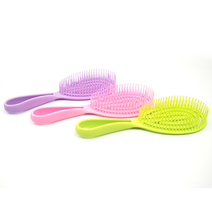 Cepillo de peluquería flexible al por mayor, cepillo tipo paleta <span class=keywords><strong>Denman</strong></span> con logotipo personalizado, cerdas de nailon antiestáticas, cepillo desenredante - Product Image 5