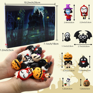 Nouveau <span class=keywords><strong>calendrier</strong></span> <span class=keywords><strong>de</strong></span> <span class=keywords><strong>l</strong></span>'<span class=keywords><strong>avent</strong></span> d'Halloween, boîte mystère à thème d'horreur avec des jouets en PVC, boîte mystère pour Halloween, cadeau pour enfants - Product Image 3