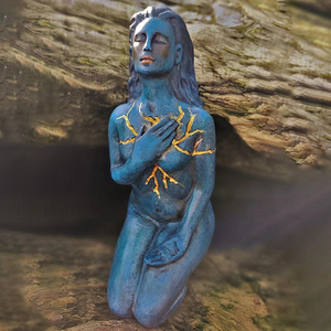 Estatua <span class=keywords><strong>de</strong></span> <span class=keywords><strong>Mujer</strong></span> Curada, Figura <span class=keywords><strong>de</strong></span> Resina <span class=keywords><strong>de</strong></span> la Diosa Junto al Mar, Decoración para Vestíbulo <span class=keywords><strong>de</strong></span> Hotel y Oficina, Esculturas Artísticas - Product Image 3