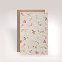 Kartu undangan pernikahan biji kertas ramah lingkungan kustom terima kasih kartu hadiah wildflower kartu undangan Plantable bunga