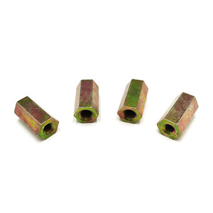 น็อตเหล็กหกเหลี่ยม M3 M4 M6 ชุบสังกะสี สำหรับเสาค้ำยันแบบแยกส่วน - Product Image 1