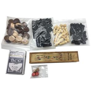 Bộ Trò Chơi Hộp Gỗ 6 Trong 1 Bao Gồm Cờ Vua, Cờ Đam, <span class=keywords><strong>Backgammon</strong></span>, Domino, Poker, Trò Chơi Gia Đình Mikado Đặt Trò Chơi Bảng Gỗ - Product Image 4