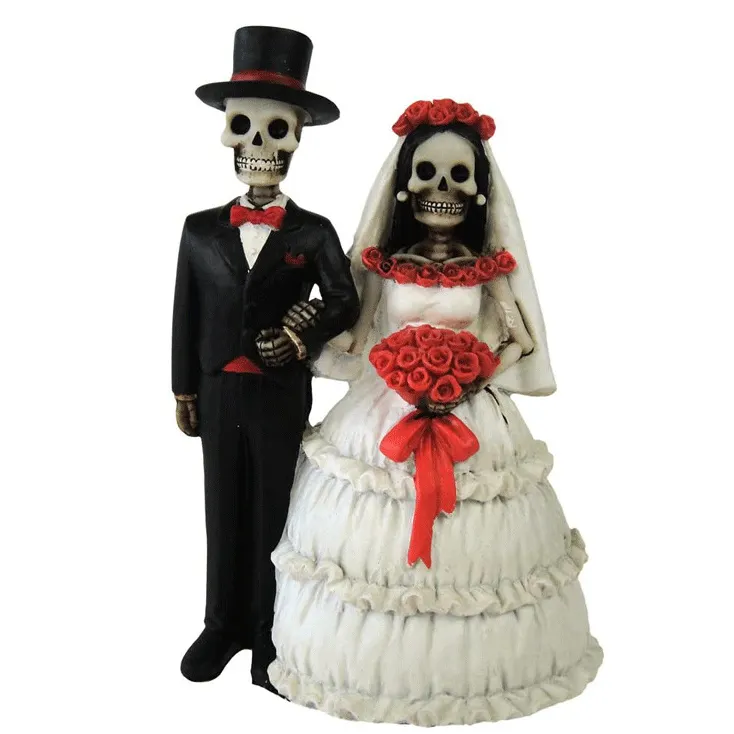 New halloween design day of the dead creative cake decorations resin crafts funny wedding gifts Halloween souvenirs customized