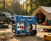 Générateur diesel Yuchai 8 kW YC8GF-3 9 kVA, groupe électrogène diesel de type ouvert avec moteur YC1105FE, démarrage électrique