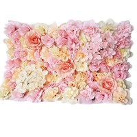 Mur de fleurs artificielles Rose Pivoine Toile de fond en tissu de soie Personnalisable Écologique Installation facile Style Instagram Mariage Commercial