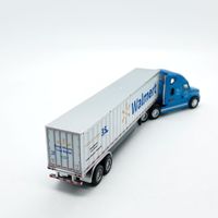 HS TOY Modèle de voiture miniature de haute qualité en alliage métallique et plastique, jouet de transport de conteneurs, emballage en boîte vitrée pour usage promotionnel