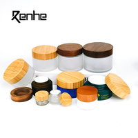 Logo gravé sur mesure Bouchons à vis biologiques écologiques en bois de bambou pour pots de crème Pots à épices Pots en verre