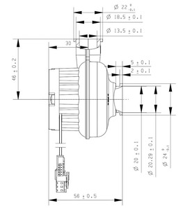 Dc không chổi than 12V dòng chảy hướng trục <span class=keywords><strong>Fan</strong></span> Blower biến tốc độ ROHS chứng nhận cho - Product Image 6