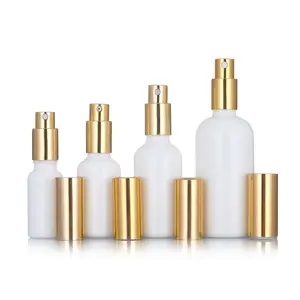 empty cosmetic packaging frosted glass perfume spray Lotion pump bottle 5ml 10ml 15ml 30ml 50ml 100ml