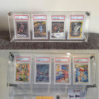 Présentoir de cartes en acrylique anti-poussière pour collection de cartes à collectionner
