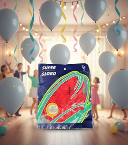 ลูกโป่งลาเท็กซ์ Vilx Super Globo ขนาด 30x50 ซม. สีแดง สำหรับตกแต่งงานปาร์ตี้ อุปกรณ์จัดงานวันเกิดเด็ก - Product Image 2