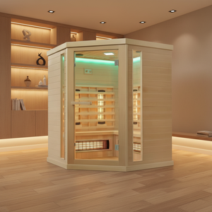 Sauna de Infrarrojos Lejanos para Interiores, Modelo Nuevo OEM, para 1-4 Personas, Sauna Seca Casera con Terapia de Luz Roja - Product Image 4