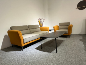 Sillón de Oficina de Diseño Moderno de Alta Calidad, Sofá Individual de Tela para Oficina - Product Image 1