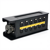 Boîtier de scène 12 canaux avec interface de câble audio multipaire XLR femelle 12 voies pour spectacles sur scène