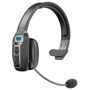 Hands Free ENC Noise Cancelling 60 Jam Headset Nirkabel untuk Kantor Call Center Trucker Headset Bluetooth