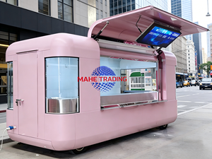 Multi-Function Food Truck Pizza Trailer Street Hotdog Cart Mobile Bar <b>Beer</b> Truck Mobile Food Trailer for Sale Europe - Product Image 5