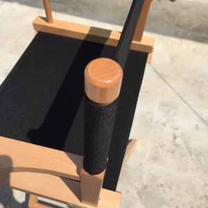 Chaise de Réalisateur Pliante en Bois Haute avec Cadre Surélevé et Siège en Toile – Idéale pour Studio de Maquillage, <span class=keywords><strong>Bar</strong></span>, <span class=keywords><strong>Comptoir</strong></span>, Terrasse – Meilleure Vente - Product Image 4