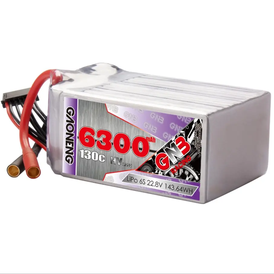 GNB GAONENG 6300MAH 22.8V 6S 130C LiPo Battery Shorty Soft Pack RC Car RTR Off-Road Vehicle Monster Truck Traxxas Truggy Buggy