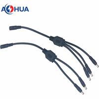 AOHUA DC M11 2-Pin Stecker/Buchse Messinggehäuse IP67/IP68 5,5x2,1/2,5mm Schnellverbinder für Auto-LED-Display-Videosysteme (5A 300V)
