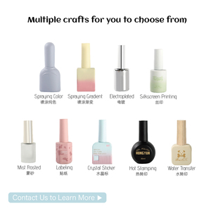 Rỗng Glass Nail Polish Chai 12Ml 15Ml Gradient Màu Hồng Chai Thủy Tinh Cho Gel Đánh Bóng OEM/ODM Tùy Chỉnh Vuông Gel Đánh Bóng Chai - Product Image 6