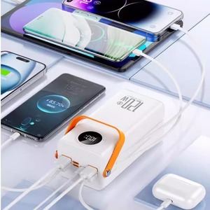 สถานีไฟฟ้าพกพาขนาด 50000mAh ขายส่ง ชาร์จเร็ว 22.5W ช่องเสียบ USB พร้อมสายในตัว ไฟฉายสำหรับตั้งแคมป์ - Product Image 5