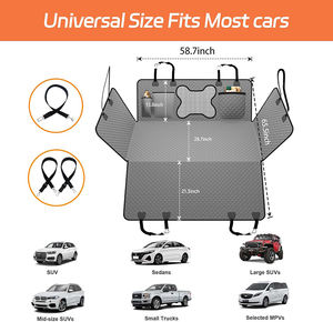 Funda Protectora para Asiento Trasero de Coche para Perros, Impermeable, Antideslizante, Extensor de Hamaca para Camionetas, Protector Resistente para Mascotas, para Asiento Infantil - Product Image 2