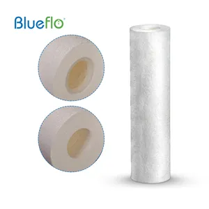 Blueflo-cartuchos de filtro PP para fabricación de filtros de sedimento, 10/20/30/40 pulgadas, para filtro Industrial de aguas residuales, 7 etapas