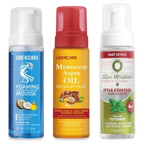 <span class=keywords><strong>Mousse</strong></span> <span class=keywords><strong>Coiffante</strong></span> Tenue Forte Longue Durée Étiquette Privée <span class=keywords><strong>Mousse</strong></span> Cheveux Parfumée Sur Mesure pour Cheveux Bouclés Perruques Tresses - Product Image 1