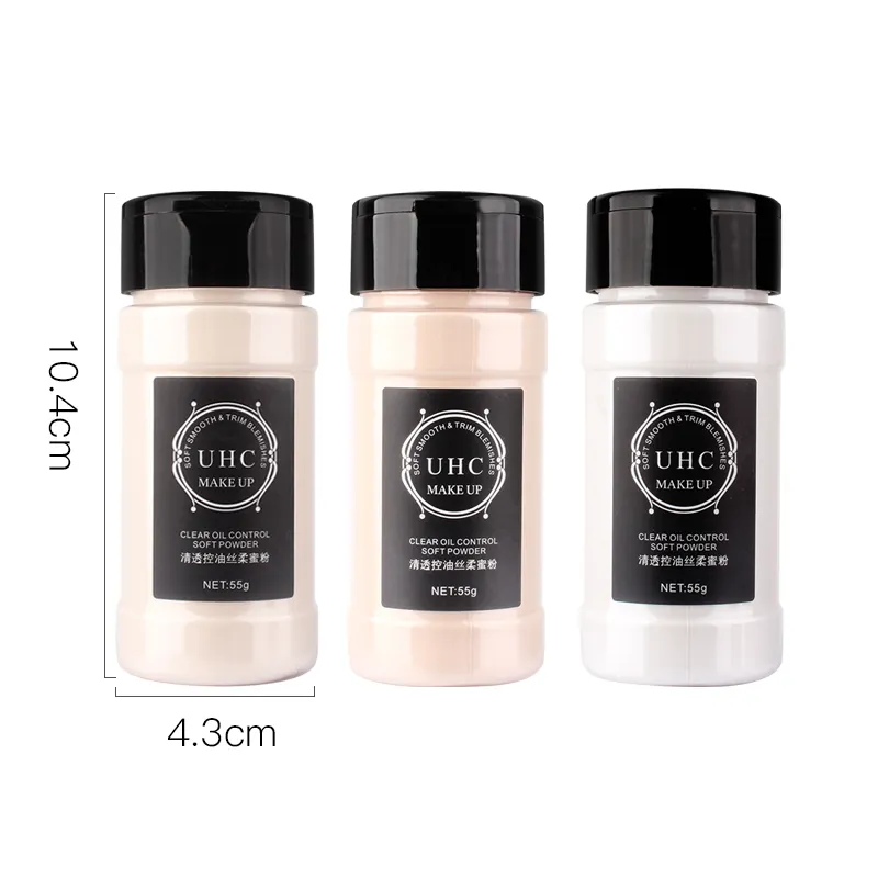 Großhandel benutzer definierte niedrige Preis Bulk Mineral pulver große Kapazität 55g Öl kontrolle Profession elle Make-up lose Abbinde pulver