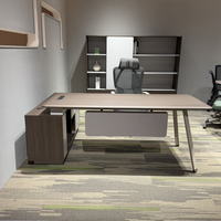 Bureau de direction moderne pas cher avec tiroirs pour patron, directeur général, ou bureau à domicile – Meuble de bureau en gros