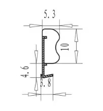Commercio all'ingrosso a buon mercato Design moderno Pu striscia di porta e finestra di sigillatura porta porta in <span class=keywords><strong>legno</strong></span> fessura della porta - Product Image 4