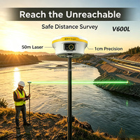 Récepteur laser RTK intelligent avec mesure de distance laser par visée visuelle et navigation IMU pour la construction numérique