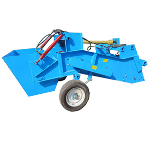 Ramasse-pierres multifonctionnel pour tracteur agricole, machine de déchiquetage de roches agricoles bleue - Product Image 5