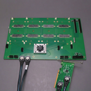 Nueva placa base V100 SXM2 con 4 GPU y chip PLX, kit que incluye tarjeta PEX y cable - Habilitado para NVLink para interconexión de GPU de alta velocidad - Product Image 1