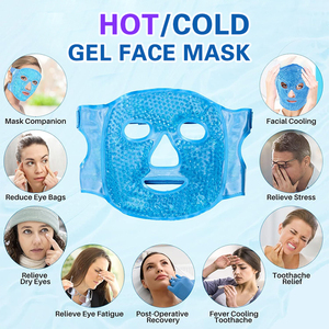 Mascarillas de Masaje Facial Bingyuan con Compresas Frías y Calientes <span class=keywords><strong>para</strong></span> Ojeras, Hinchazón, Migrañas, Dolores de Cabeza, Enrojecimiento por Estrés, Enfriamiento con Hielo - Product Image 5