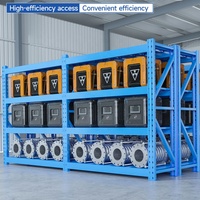 Étagères de stockage réglables multi-niveaux en acier robuste, capacité de charge de 800 kg/étagère, personnalisables, pour entrepôt