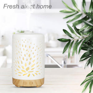Creative Ceramic Aroma <b>Diffuser</b> 100Ml Ultrasonic Essential <b>Oil</b> Humidifier With Led Light For Home Office Use - Product Image 4