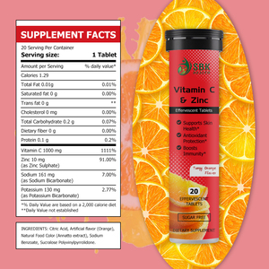 Private Label Vitamin C and Zinc Tablets with Vitamin C Boosts Immunity Acts as Powerful Antioxidant Antioxidant Protection - Product Image 2