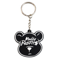 Porte-clés en plastique avec logo personnalisé, accessoires en caoutchouc souple, dessin animé 2d, porte-clés en pvc personnalisé 3d