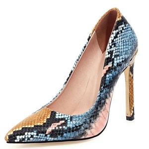 Zapatos de Tacón Alto de 11 cm con Estampado de Pitón para Mujer, Talla 45, Zapatos de Vestir con Tacón de Aguja y Patrón de Piel de Serpiente - Product Image 4
