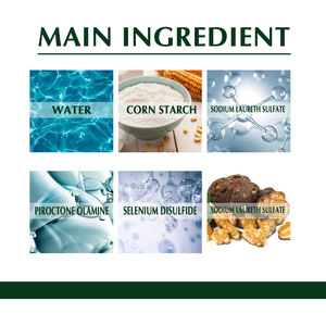 Cuidado del cabello Tratamiento tinea capitis antipruriginoso <span class=keywords><strong>dermatitis</strong></span> seborreica psoriasis picazón alivio caspa eliminación champú - Product Image 5