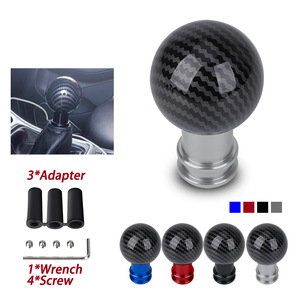 Car Gear <b>Knob</b> Carbon Fiber Aluminum Alloy Universal Manual Automatic Shifter 5 10 Speed Racing Ergonomic <b>Shift</b> Lever - Product Image 1
