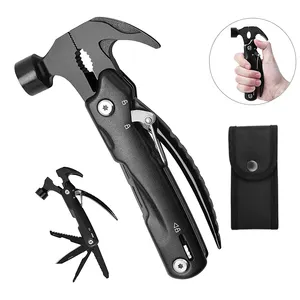 12 In 1 Multi Tools Multifunktion hammer Edelstahl werkzeug Outdoor Survival Camping Wandern Handwerkzeuge Stoß fester Stahl hammer