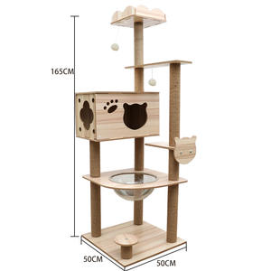 Arbre à chat moderne de luxe, grande maison pour chat, meubles modernes pour animaux de compagnie, tour d'escalade pour chat - Product Image 3