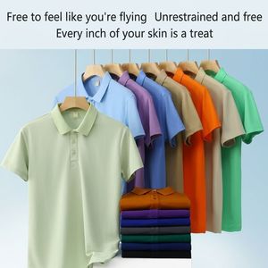 Camiseta Polo de Verano para <span class=keywords><strong>Hombre</strong></span> con Logotipo Personalizado al por Mayor, de Alta Calidad, Transpirable, que Absorbe la Humedad, de Color Sólido, para Club - Product Image 4