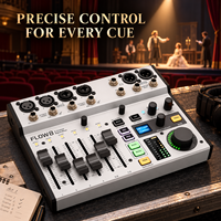 Console de mixage audio numérique Bluetooth AOFO FLOW8, 4 canaux, égaliseur 9 bandes, enregistreur intégré, console de mixage professionnelle en plastique pour scène